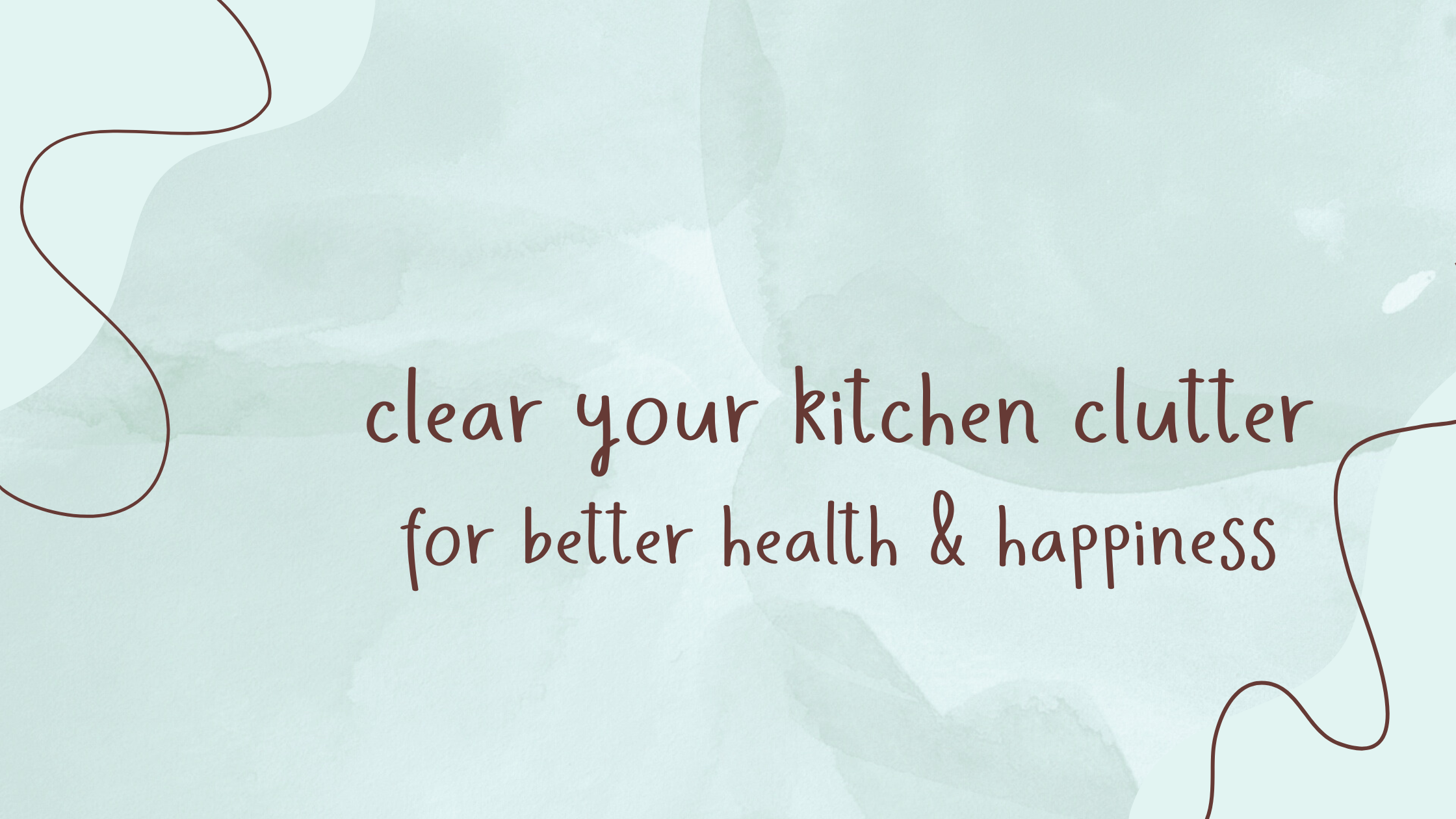 You are currently viewing Clear Your Kitchen Clutter (for better health + happiness)